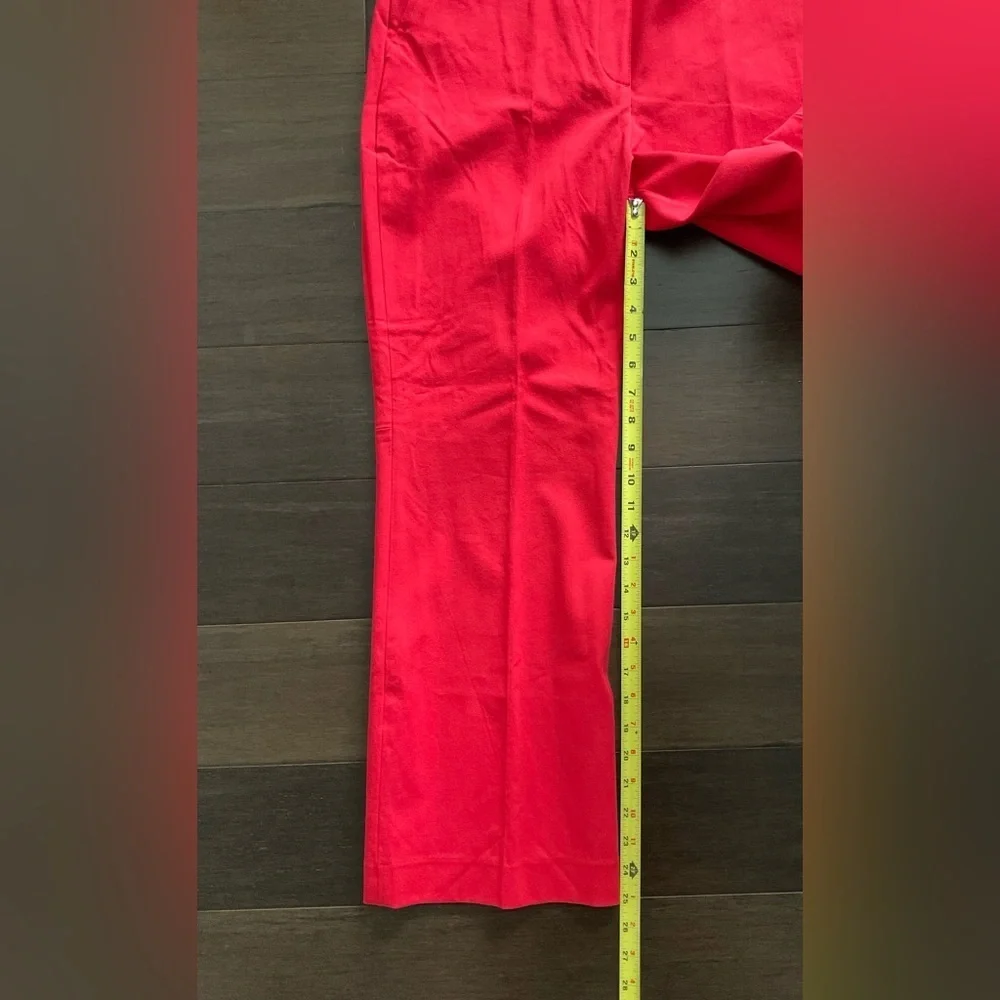 SPANX Red Straight Leg Pants with Sleek Design
